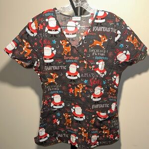 Christmas Themed Women's Top by Rudolph the red nosed reindeer